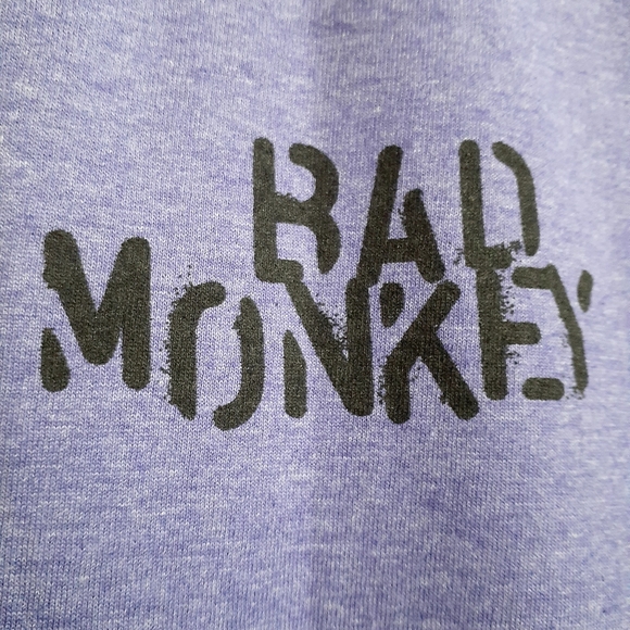 Bad Monkey King of the Beach Hail Hamburger Funny T-Shirt Large - Picture 2 of 9